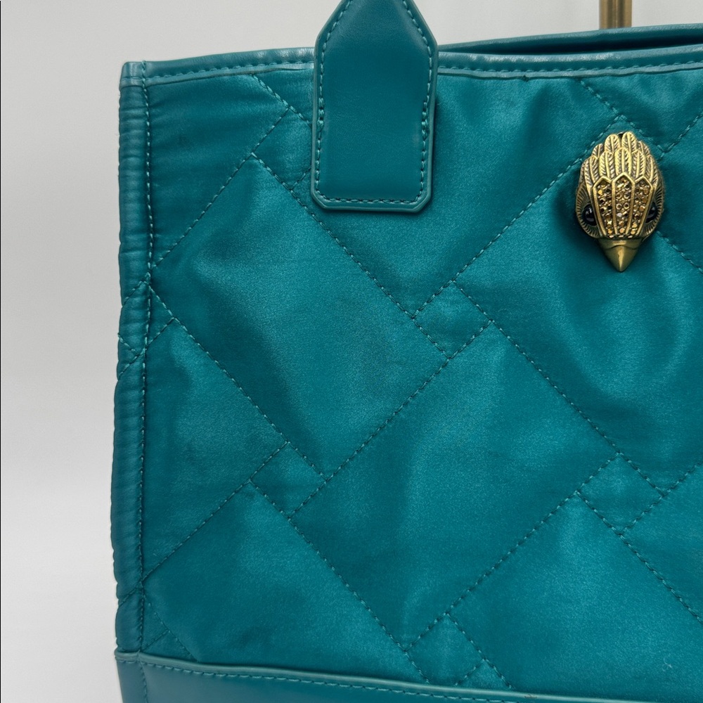 Kurt Geiger London Teal Quilted Tote Bag - Picture 7 of 17